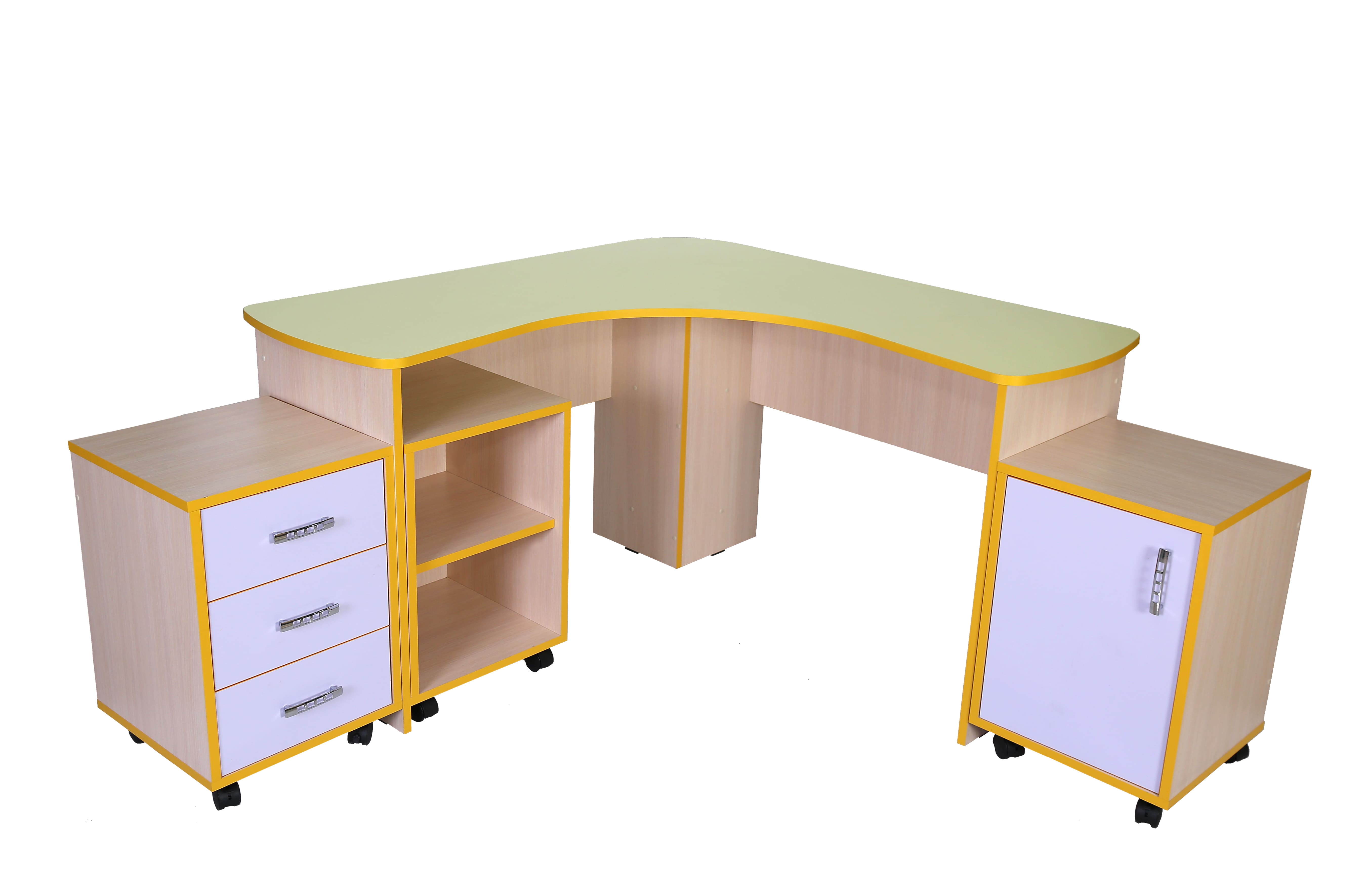 ЛЦ.СПД-1 стол преподавателя (тумба + 3 ящика), 160х68х75 см